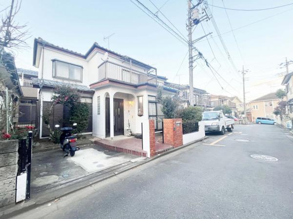狭山市入間川　建築条件なし売地 前面道路含む現地写真 
