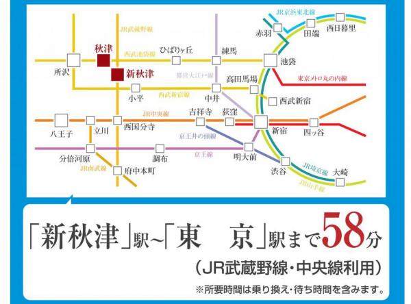 新築戸建 所沢市大字北秋津 JR武蔵野線新秋津駅 4,790万円