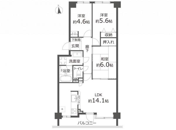 中古マンション 所沢市美原町２丁目 西武新宿線新所沢駅 3,290万円