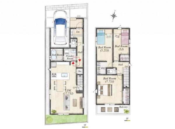 新築戸建 所沢市けやき台１丁目 西武新宿線新所沢駅 4,390万円～4,840万円