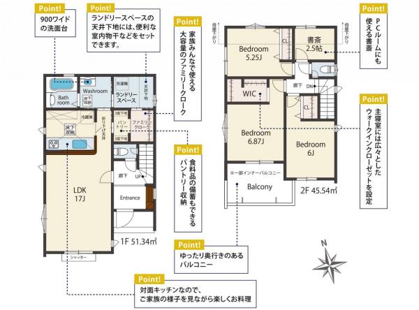 新築戸建 所沢市上新井２丁目 西武池袋線西所沢駅 3,980万円