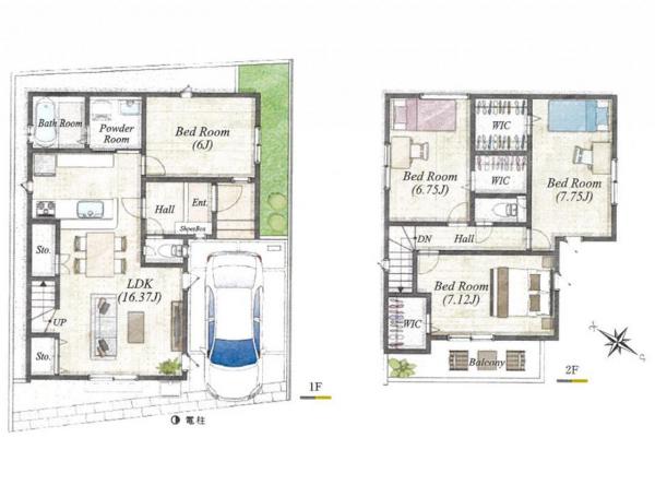 新築戸建 所沢市東所沢５丁目 JR武蔵野線東所沢駅 4,090万円