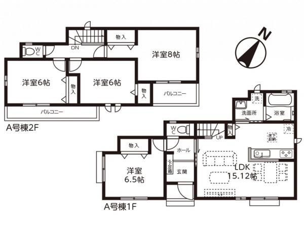 新築戸建 所沢市若狭４丁目 西武池袋線狭山ヶ丘駅 3,990万円