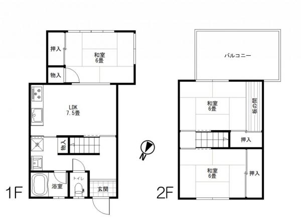 中古戸建 所沢市こぶし町 西武新宿線航空公園駅 480万円