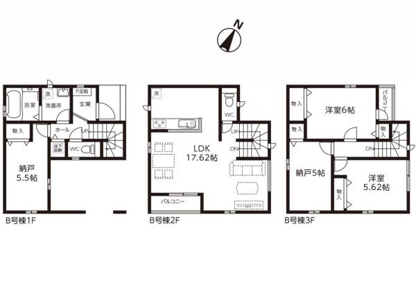 新築戸建 所沢市弥生町 西武新宿線新所沢駅 3,990万円