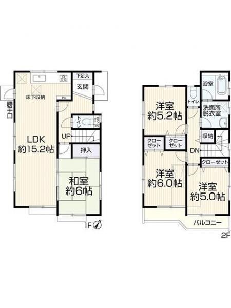 中古戸建 所沢市中富南３丁目 JR武蔵野線東所沢駅 2,199万円