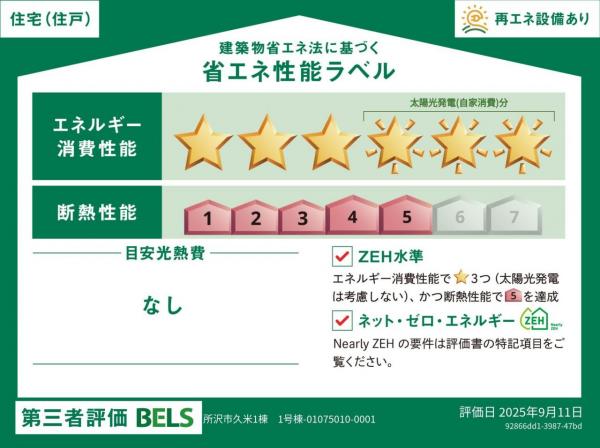 所沢市久米　新築分譲住宅全1棟 その他