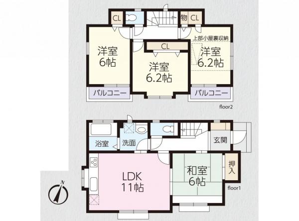 中古戸建 所沢市宮本町１丁目 西武新宿線航空公園駅 3,690万円
