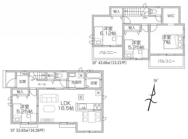 新築戸建 所沢市北原町 西武新宿線航空公園駅 4,090万円