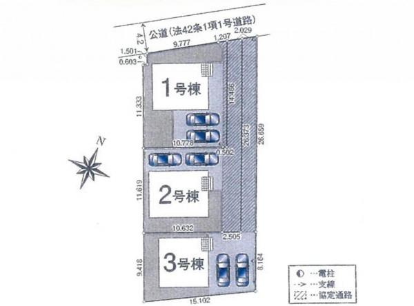 新築戸建 所沢市大字下富 西武新宿線新所沢駅 3,190万円