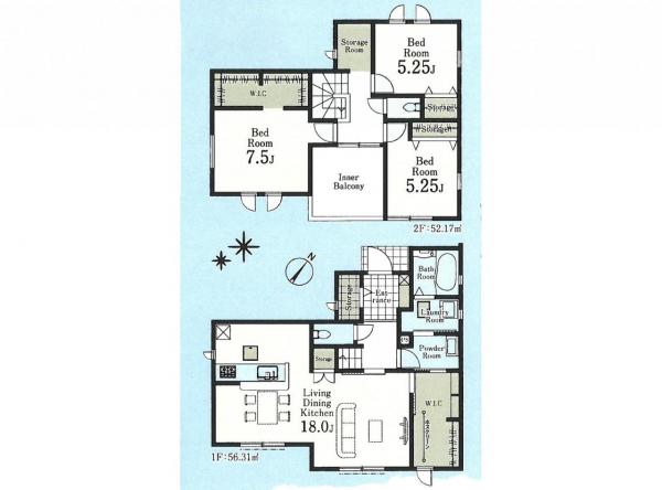 新築戸建 所沢市北野南１丁目 西武池袋線小手指駅 3,880万円