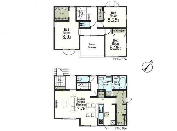 新築戸建 所沢市北野南１丁目 西武池袋線小手指駅 3,480万円