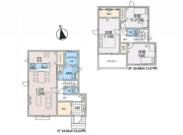 新築戸建 所沢市大字山口 西武狭山線下山口駅 3,280万円