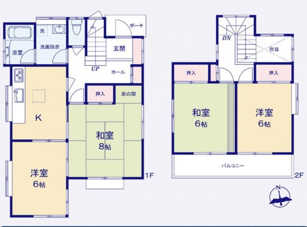 中古戸建 所沢市向陽町 西武新宿線新所沢駅 2,580万円