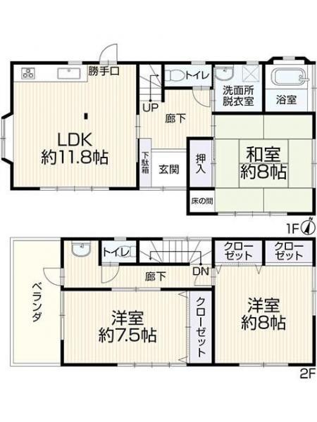 中古戸建 所沢市林２丁目 西武池袋線狭山ヶ丘駅 1,999万円