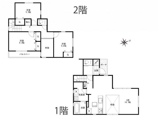 新築戸建 所沢市花園１丁目 西武新宿線新所沢駅 4,999万円