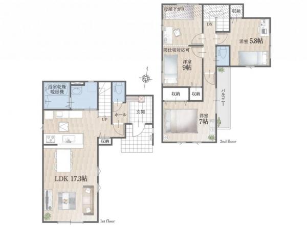 新築戸建 所沢市大字山口 西武池袋線西所沢駅 3,948万円