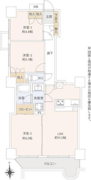 中古マンション 所沢市寿町 西武池袋線所沢駅 4,799万円