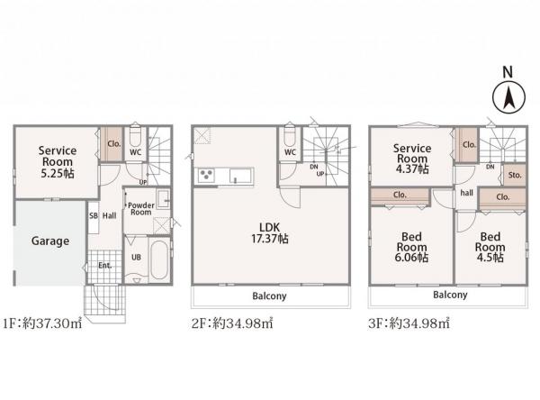 新築戸建 所沢市南住吉 西武池袋線所沢駅 5,490万円