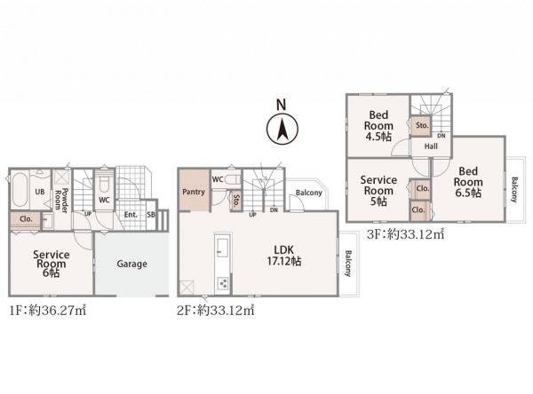 新築戸建 所沢市南住吉 西武池袋線所沢駅 5,290万円