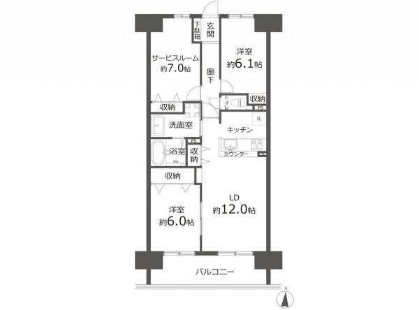 中古マンション 所沢市西所沢１丁目 西武池袋線西所沢駅 3,980万円