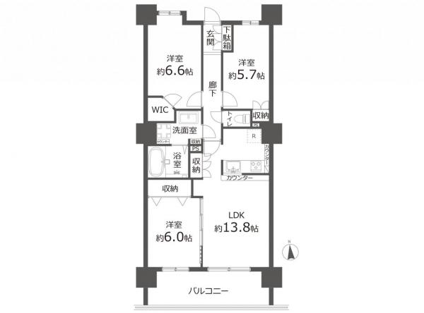 中古マンション 所沢市元町 西武池袋線所沢駅 5,180万円