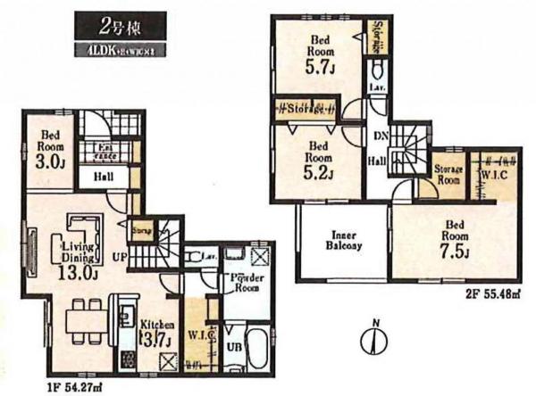 新築戸建 所沢市大字上安松 JR武蔵野線新秋津駅 5,280万円