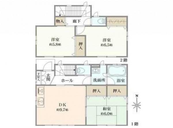 中古戸建 所沢市花園２丁目 西武新宿線新所沢駅 2,780万円