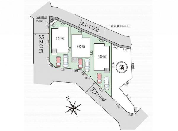 新築戸建 所沢市大字山口 西武池袋線西所沢駅 4,480万円