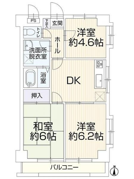 中古マンション 所沢市東所沢和田１丁目 JR武蔵野線東所沢駅 1,499万円