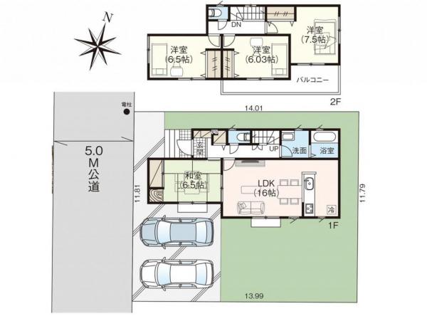 中古戸建 所沢市大字下富 西武新宿線新所沢駅 2,890万円