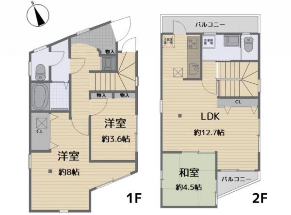 中古戸建 所沢市緑町４丁目 西武新宿線新所沢駅 3,297万円