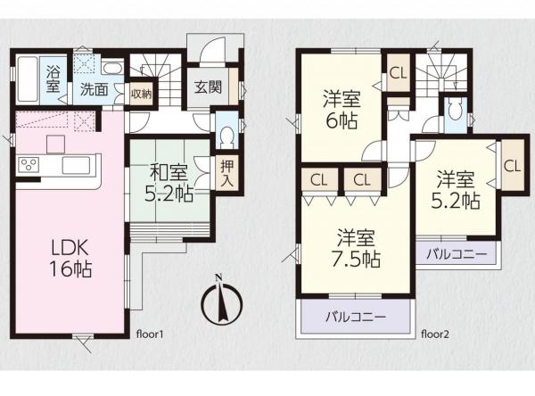 中古戸建 所沢市東狭山ケ丘１丁目 西武池袋線狭山ヶ丘駅 3,490万円
