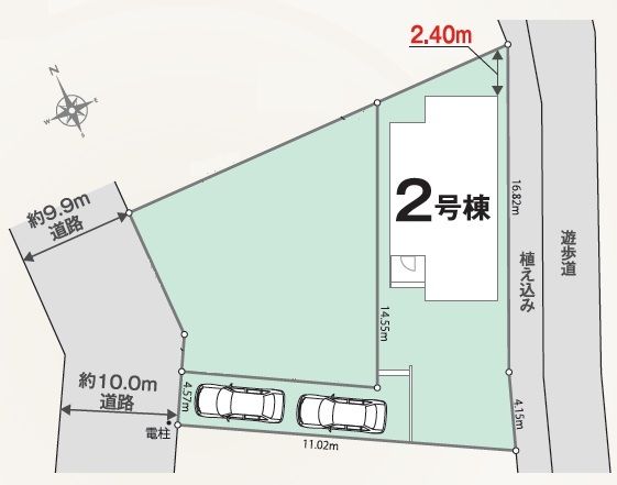新築戸建 所沢市大字下安松 JR武蔵野線東所沢駅 4,280万円