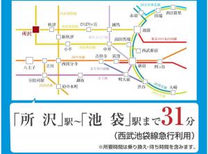中古マンション 所沢市若松町 西武新宿線航空公園駅 1,280万円