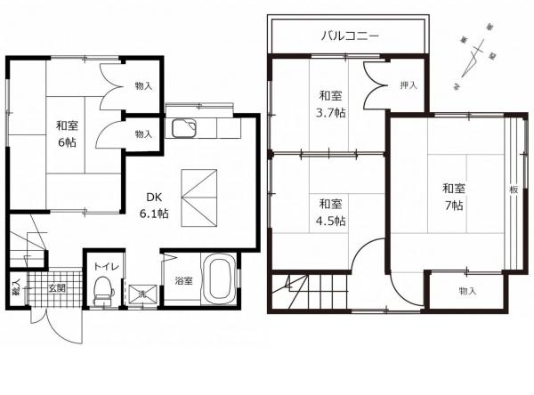 中古戸建 横浜市南区永田北２丁目 京急本線井土ヶ谷駅 680万円