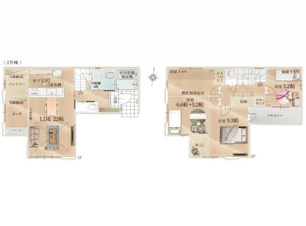 新築戸建 所沢市大字上安松 JR武蔵野線新秋津駅 6,599万円
