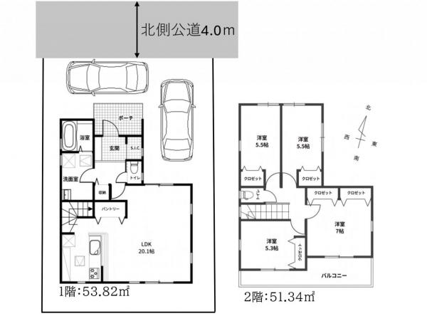 新築戸建 所沢市宮本町２丁目 西武新宿線航空公園駅 6,199万円