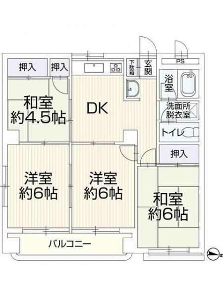 中古マンション 所沢市東所沢３丁目 JR武蔵野線東所沢駅 1,299万円