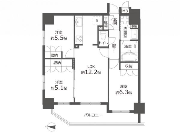 中古マンション 所沢市東町 西武池袋線所沢駅 5,399万円