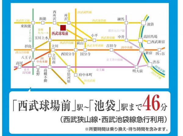 中古戸建 所沢市大字上山口 西武狭山線西武球場前駅 3,580万円