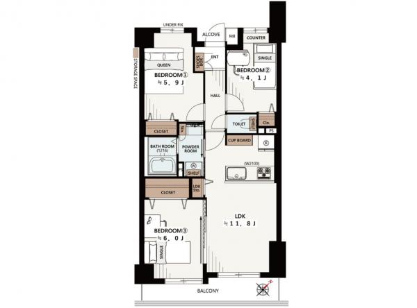 中古マンション 所沢市南住吉 西武池袋線所沢駅 4,398万円