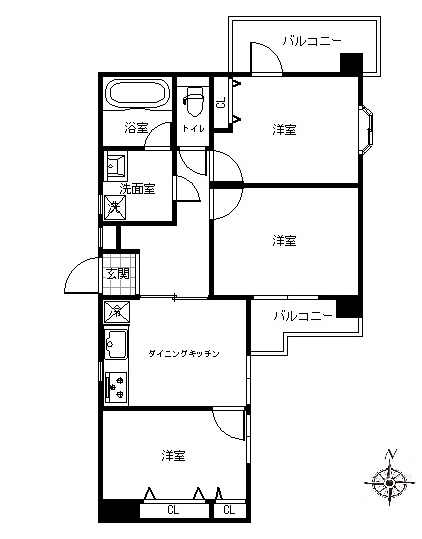 中古マンション 埼玉県所沢市有楽町 西武池袋線所沢駅 1600万円