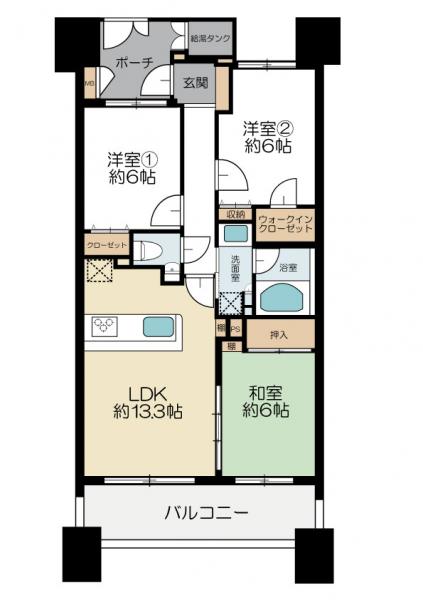 中古マンション 水戸市五軒町2丁目 JR常磐線(取手〜いわき)水戸駅 2680万円