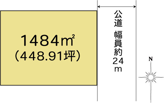 水戸市東野町土地 区画図 