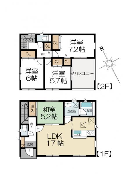 新築戸建 水戸市見川3丁目 JR常磐線(取手〜いわき)水戸駅 2380万円