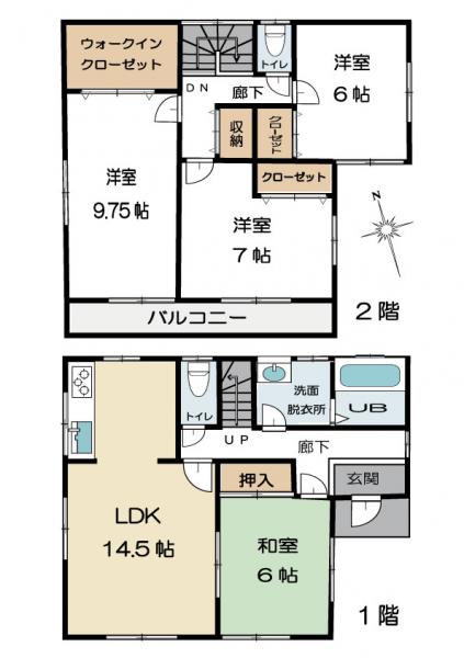 中古戸建 水戸市千波町 JR常磐線(取手〜いわき)水戸駅 2059万円