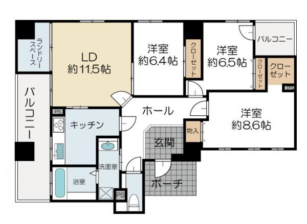 中古マンション 水戸市泉町3丁目 JR常磐線(取手〜いわき)水戸駅 1650万円