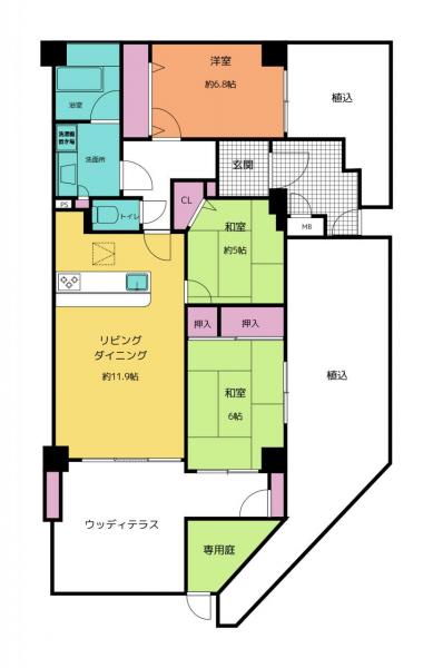 中古マンション 水戸市元吉田町 JR常磐線（取手〜いわき）水戸駅 1,430万円