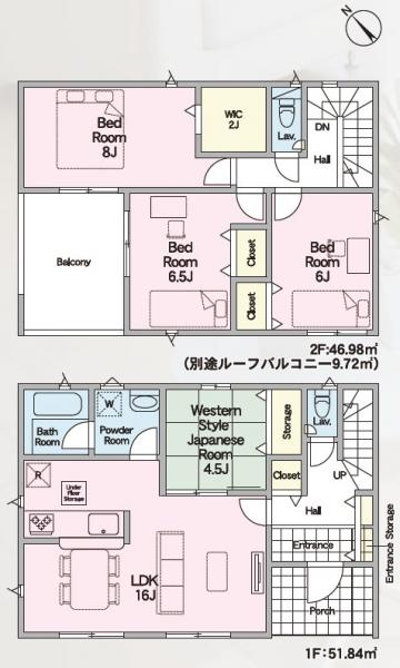 新築戸建 水戸市河和田町 JR常磐線（取手〜いわき）赤塚駅 2,490万円
